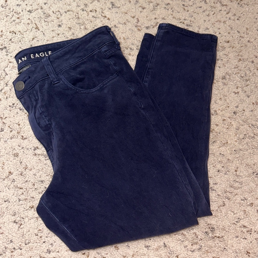 AE Super Stretch Blue Jegging Pants